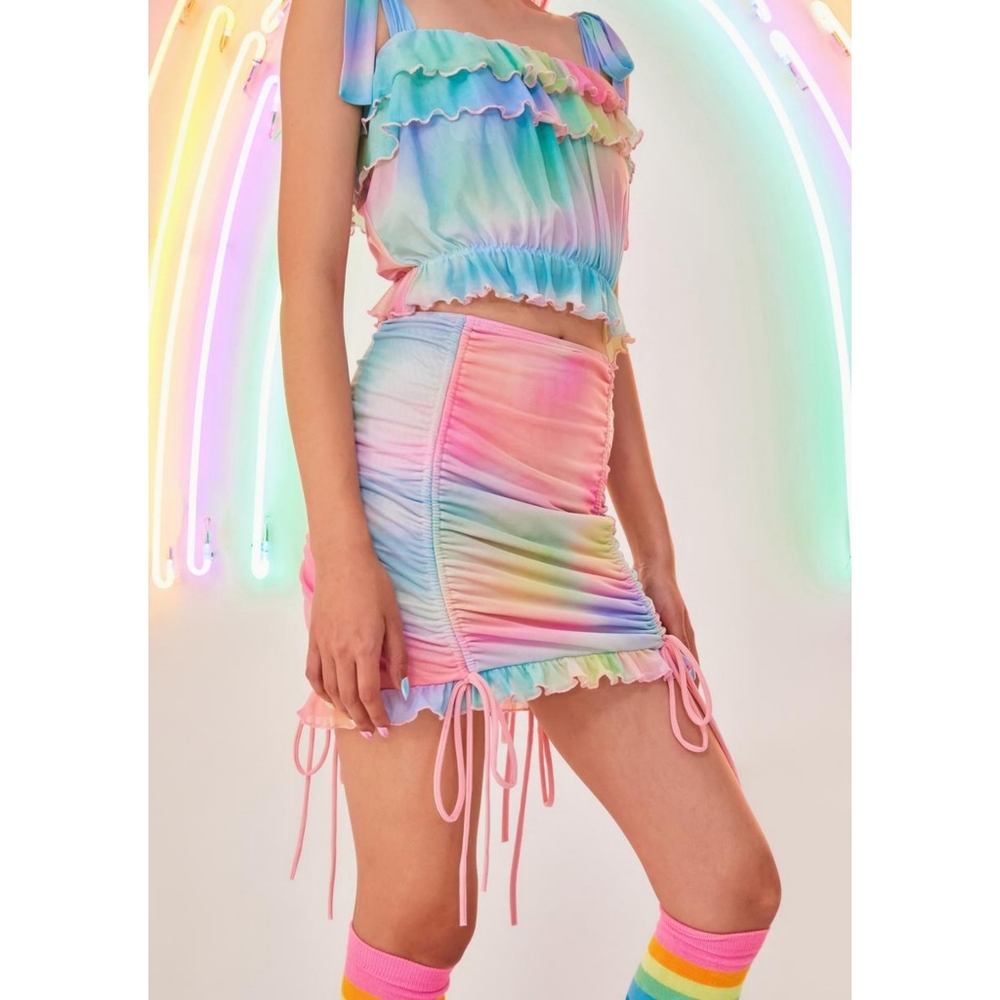 My Little Pony Spreading Kindness Mesh Skirt NWT S